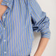 Clemmy Classic Shirt - Mid Blue/Green Stripe