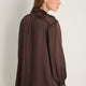 Clemmy Silk Satin Blouse - Cocoa