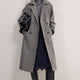Isla Double Breasted Coat - Check