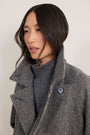 Isla Double Breasted Coat - Check