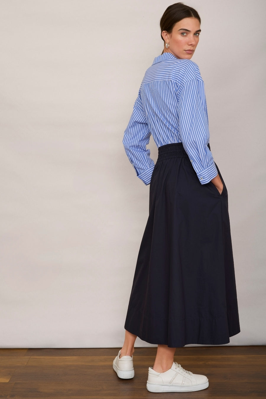 Colette Dress - Midnight/Stripe