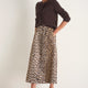 Coral Skirt - Leopard Jacquard
