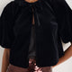 Coral Top - Black Velvet