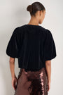 Coral Top - Black Velvet