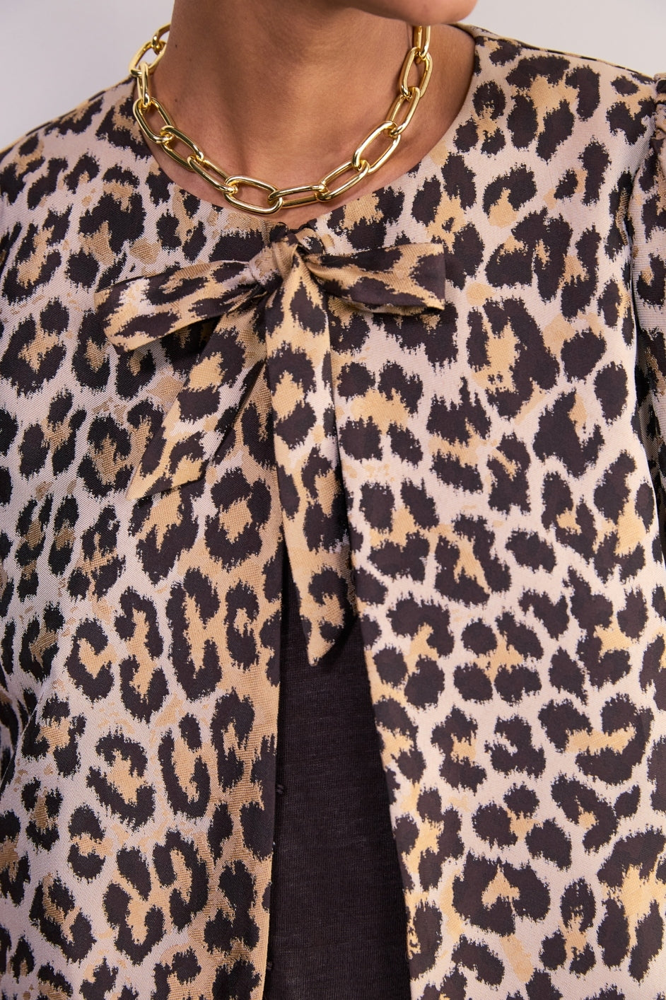 Coral Top - Leopard
