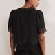Cosette Lace Trim Blouse - Black