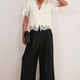 Cosette Lace Trim Blouse - Ivory