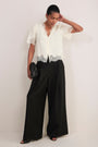 Cosette Lace Trim Blouse - Ivory