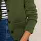 Cressida Knitted Jacket - Moss Green