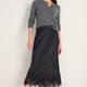 DB x WYSE Silk Lace Skirt - Black