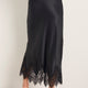 DB x WYSE Silk Lace Skirt - Black