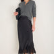DB x WYSE Silk Lace Skirt - Black