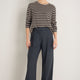 DB x WYSE Wool Blend Pleated Trouser - Charcoal Grey