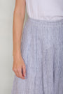 DB X Wyse Linen Skirt - Ivory/Blue Stripe