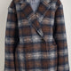 DB x Wyse Cocoon Coat - Brown/Blue Check