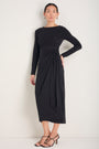DB x WYSE Wrap Dress - Black