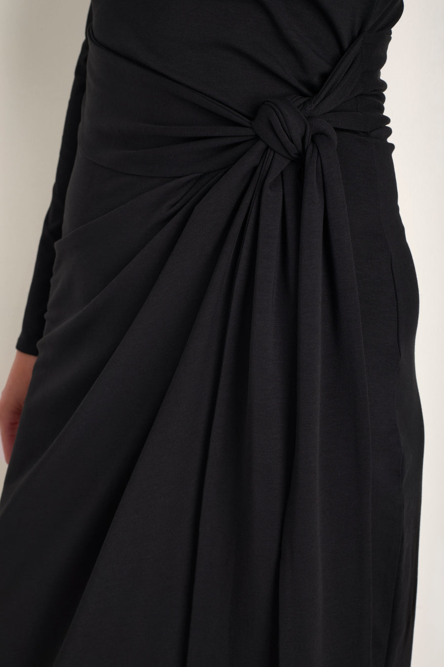 DB x WYSE Wrap Dress - Black