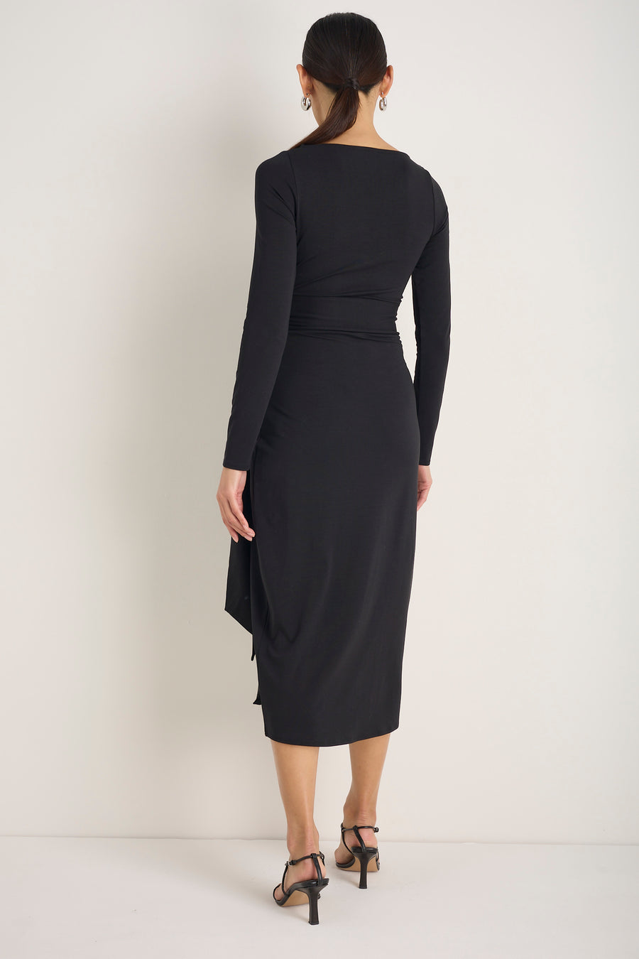 DB x WYSE Wrap Dress - Black