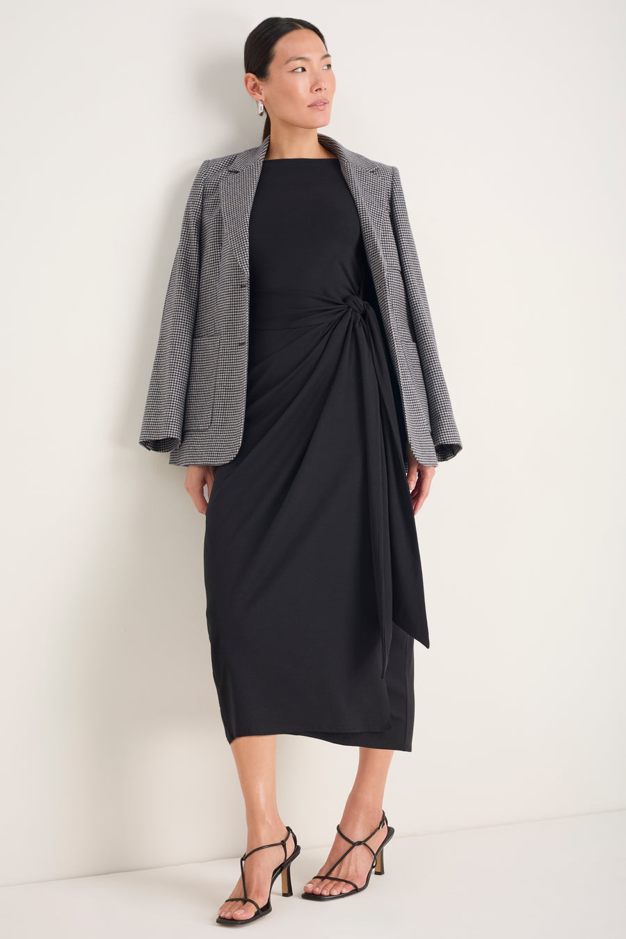 DB x WYSE Wrap Dress - Black