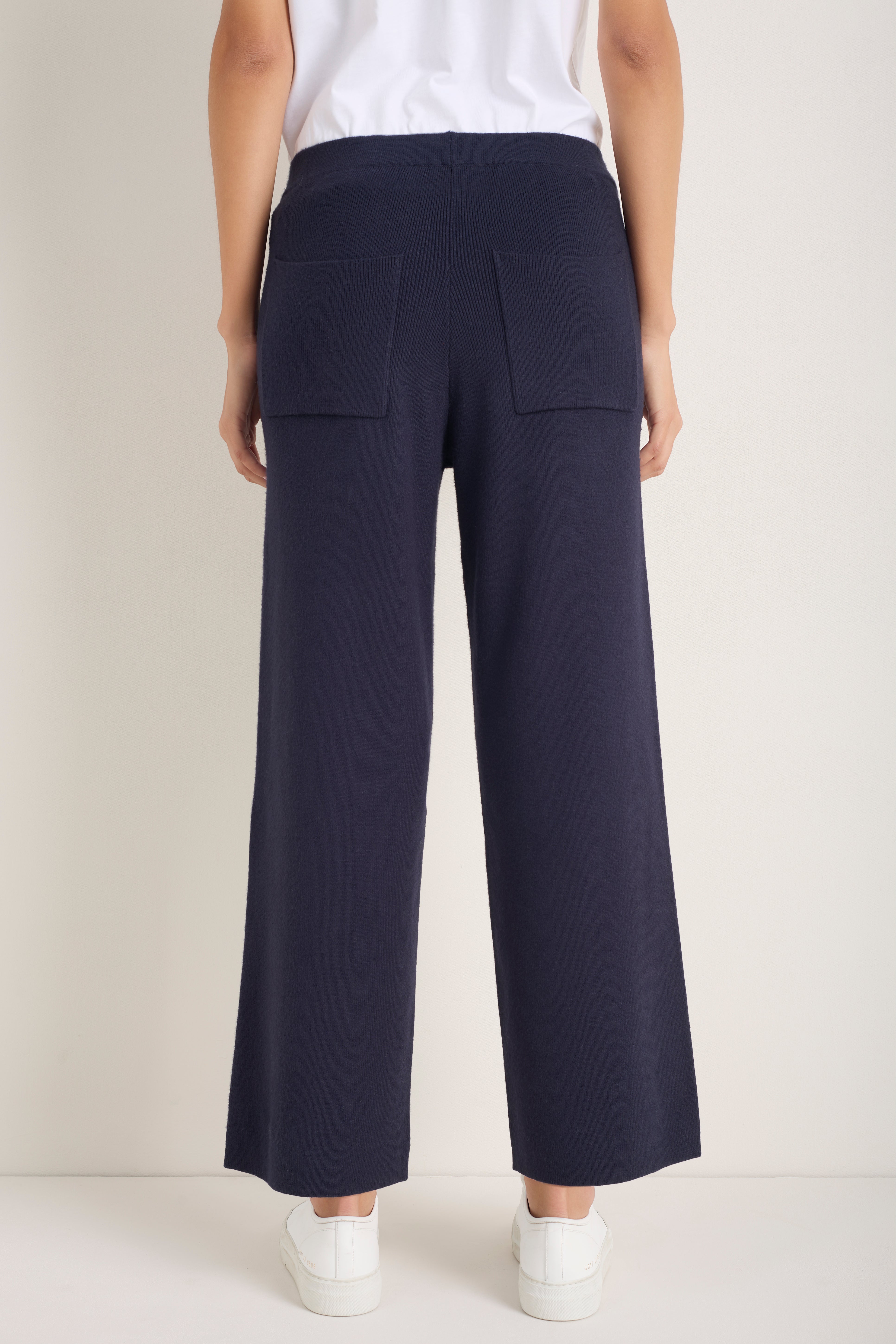 Daphne Knitted Travel Trouser - Midnight