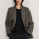 Darcy Blazer - Chocolate Herringbone