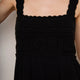 Delia Crochet Dress - Black