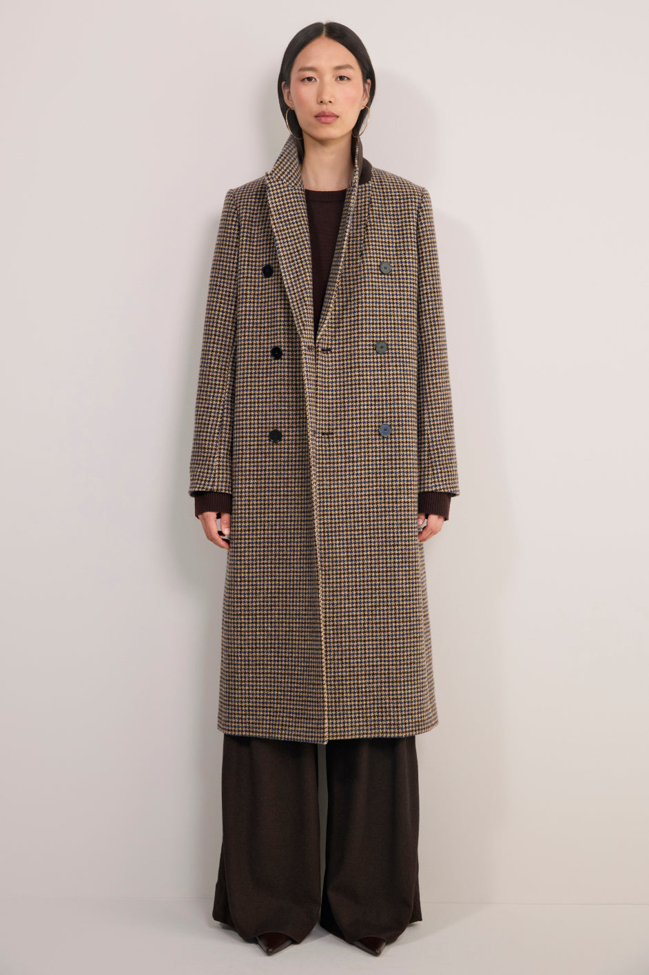 Dorothea Coat - Chocolate Check