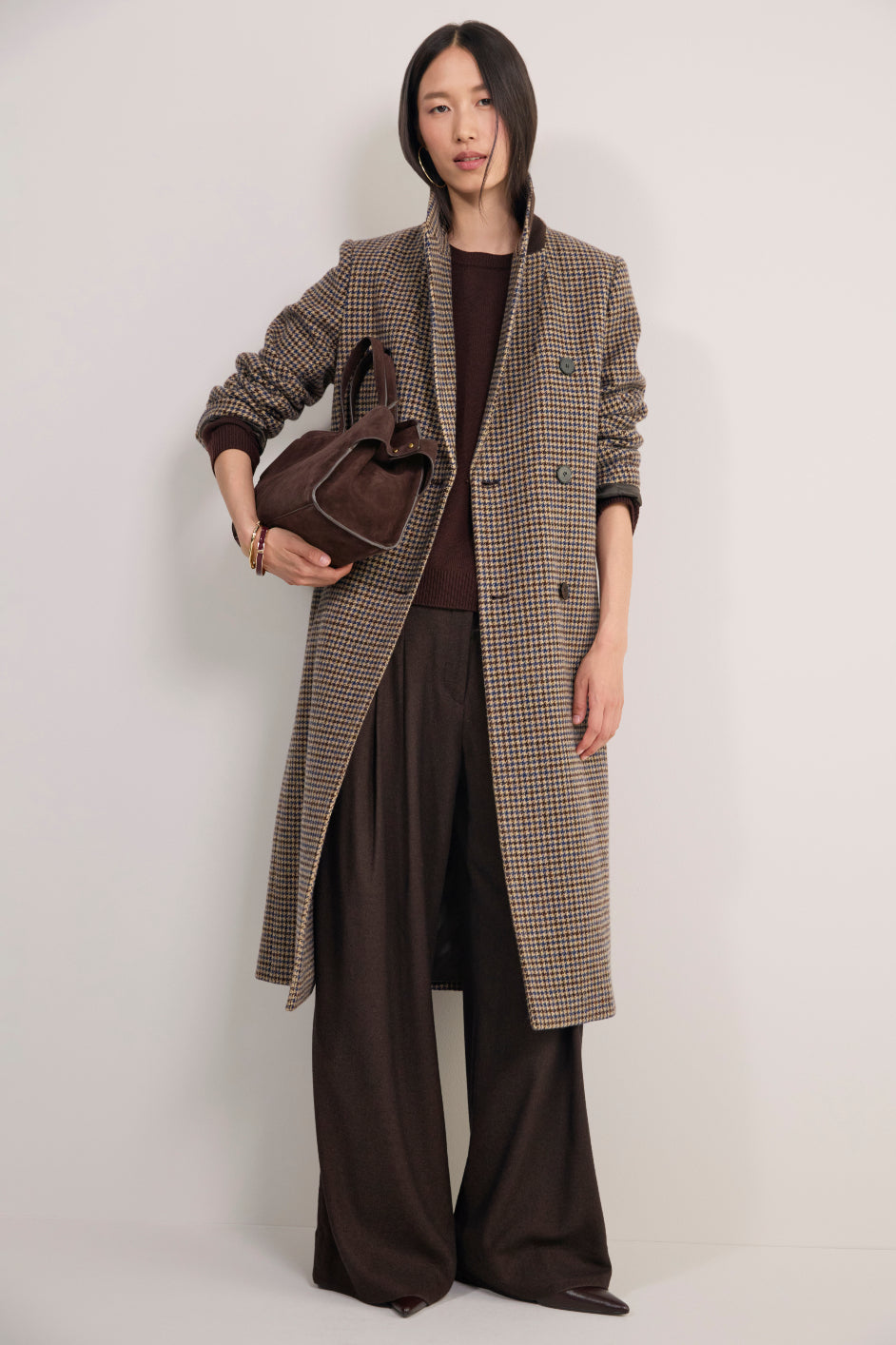 Dorothea Coat - Chocolate Check