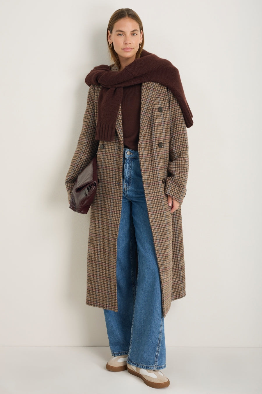 Dorothea Coat - Brown Check