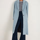 Dylan Drawn Cloth Coat - Blue
