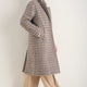 Dylan Wool Blend Coat - Sand/Brown Check