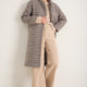 Dylan Wool Blend Coat - Sand/Brown Check