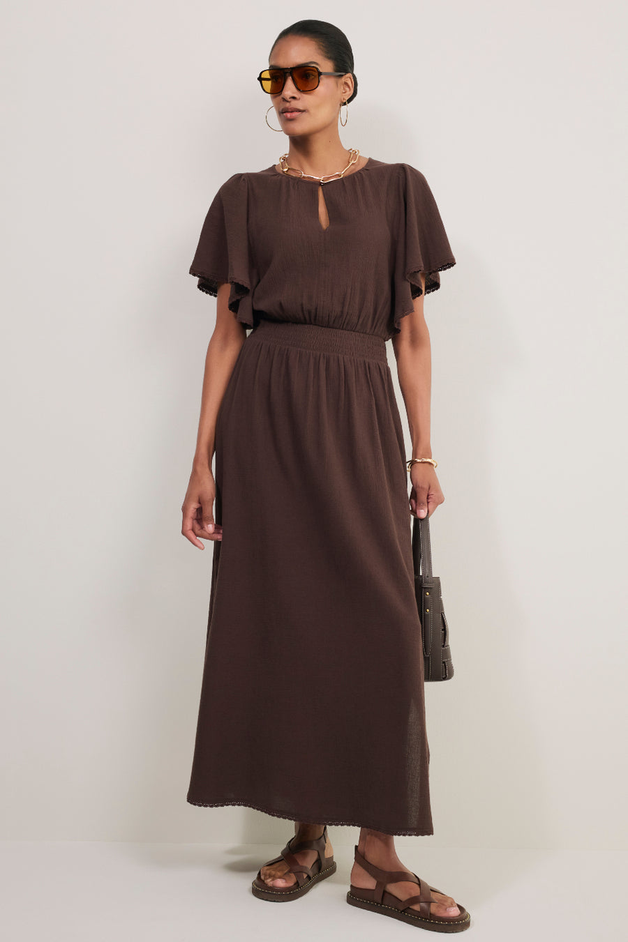 Eliana Dress - Cocoa