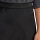 Ella Silk Lace Trim Skirt - Black