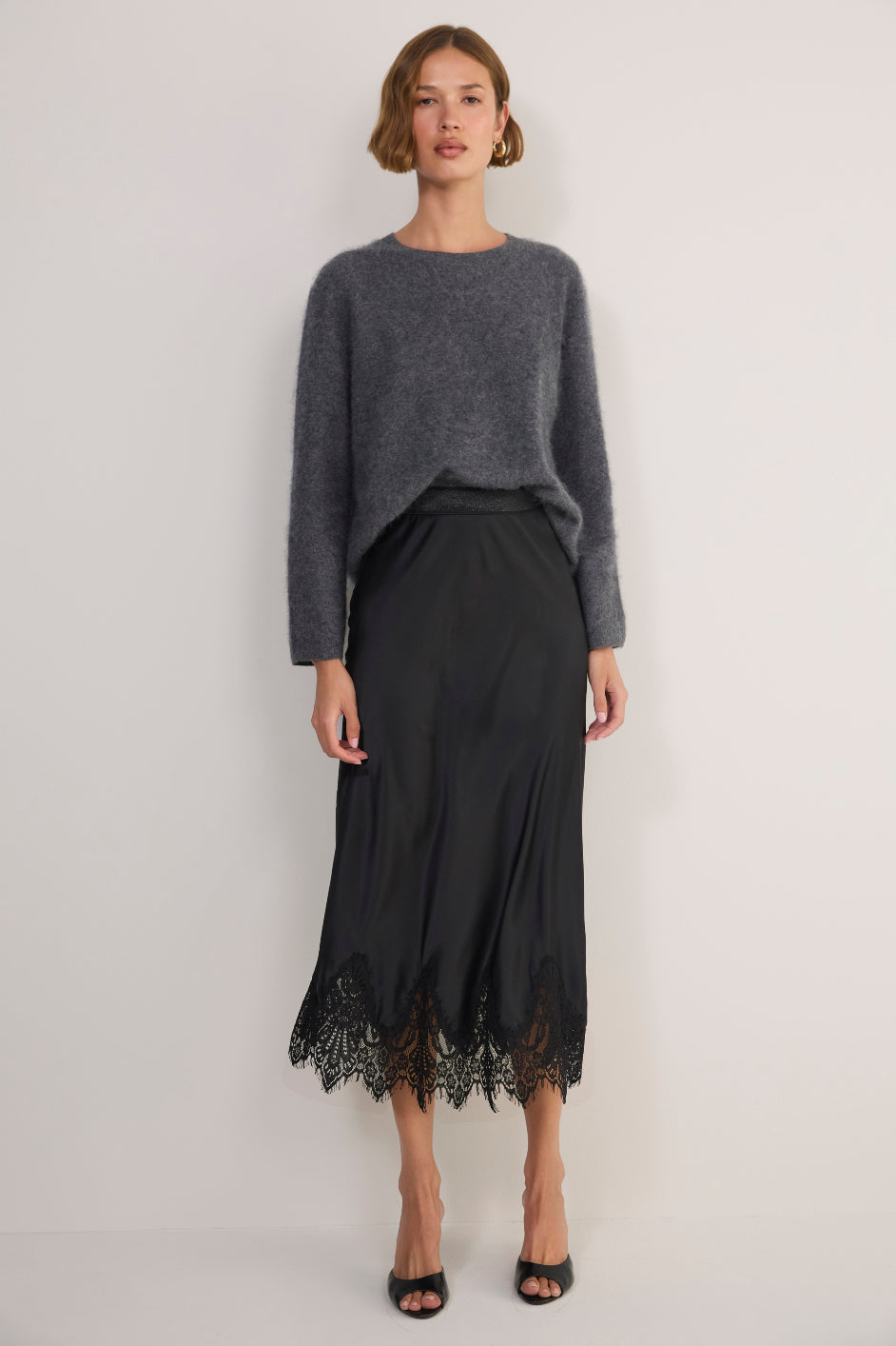 Lara Lace Skirt - Cinnamon – WYSE London