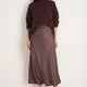 Ella Silk Skirt - Cocoa Spot