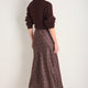 Ella Silk Skirt - Cocoa Spot