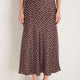 Ella Silk Skirt - Cocoa Spot