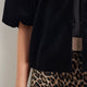 Ella Silk Velvet Skirt - Leopard