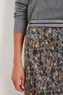 Ella Silk Skirt - Retro Floral Scarf