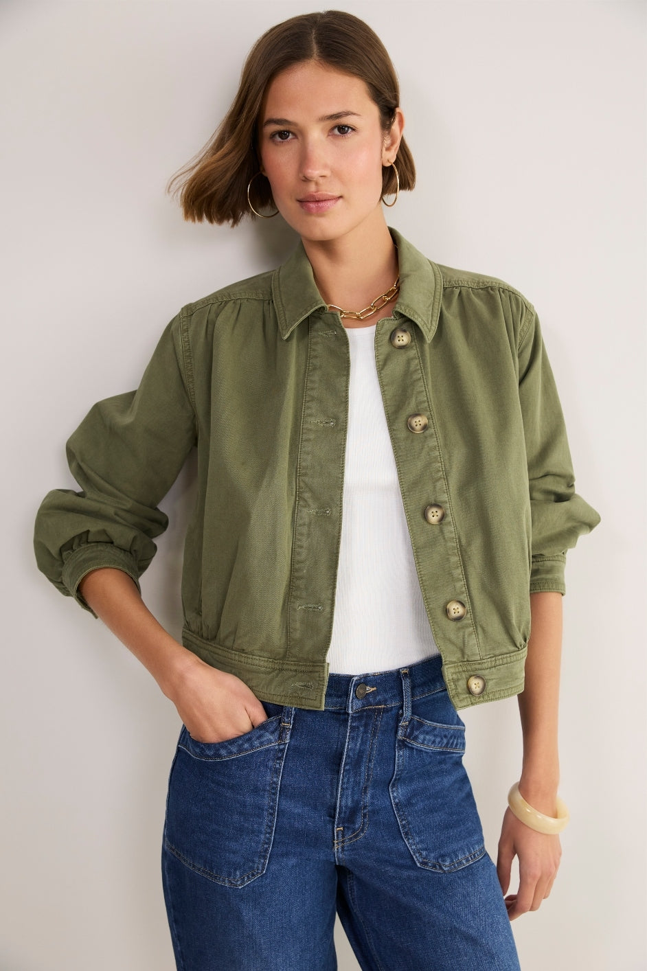 Elle Ribbed Vest - White