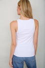 Elle Ribbed Vest - White