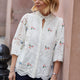 Ellie Embroidery Blouse - White/Multi