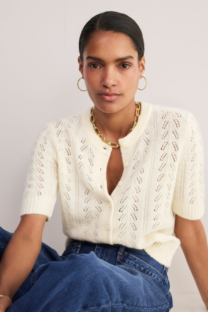 Elodie Cardigan - Ivory