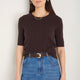Elodie Knit Top - Cocoa