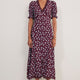 Eloise Dress - Aubergine Spaced Floral