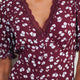 Eloise Dress - Aubergine Spaced Floral