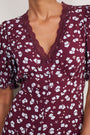 Eloise Dress - Aubergine Spaced Floral