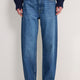 Elsie Barrel Leg Jean - Mid Wash