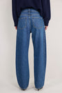 Elsie Barrel Leg Jean - Mid Wash